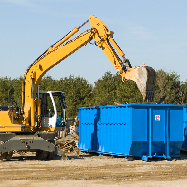 what size residential dumpster rentals are available in Solano County CA